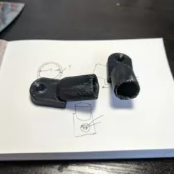 Mazda RX3/808 Wagon Rear Window Pole Holders