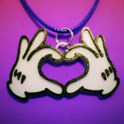 Mickey Mouse hands pendant