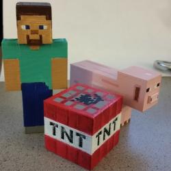 minecraft steve and pig 3D Models | Page 1 | STLFinder