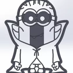 Minion - vampire cookie cutter