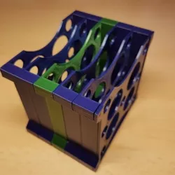 Modular multiple HDD 2.5"/ SSD rack tray holder stand container