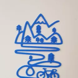 mountain bike wall decor