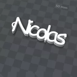 NICOLAS PERSONALIZABLE KEY RING