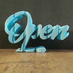 OPEN/CLOSED Shop sign