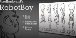 PixelJunkyard's Robot Boy Character Sheet
