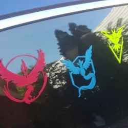 Pokemon Go Team Decals and Badges