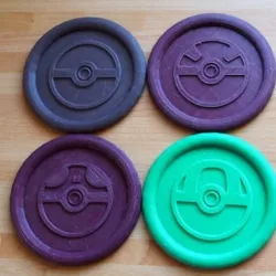 Pokemon Pokeball Coasters
