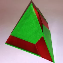 Pyramid Puzzle (Four-piece triangular pyramid)