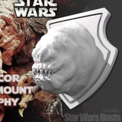 Rancor Head Wall Trophy