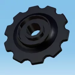 Rear derailleur wheel