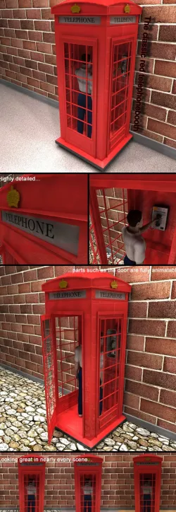 Red Classic Telephone Booth