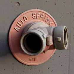 Red fire sprinkler