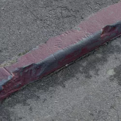 Red paver chunk