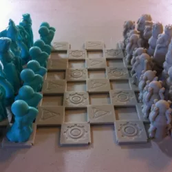 Robots Versus Wizards Chess Set