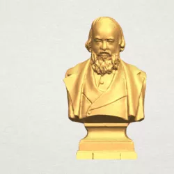 Sculpture of a head of man 03
