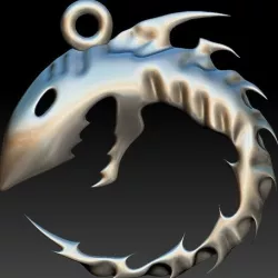 Shark keychain