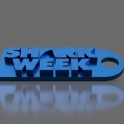 Shark Week Keychain