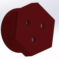Solid cap for PET Bottles