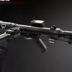 The E-11D blaster rifle