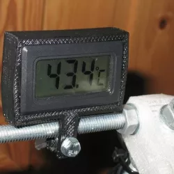 Thermometer holder for Mendel - Parametrized.