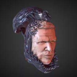 TOM HARDY VENOM INSPIRITED FIGURE HEAD