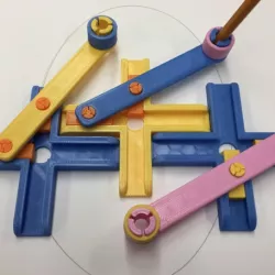 Trammel of Archimedes, Snap, Ellipsograph, Ellipse, Math, Model