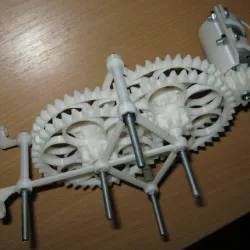 Uniform and scalable reduction gear (1:256)
