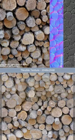Wood Stack Tileable Texture