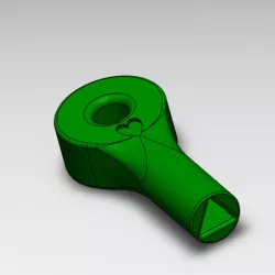 Yellow trash triangle key