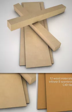 12 C4D Wood Materials