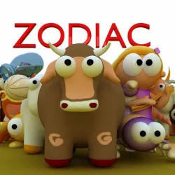 12 Zodiac Cartoon Models