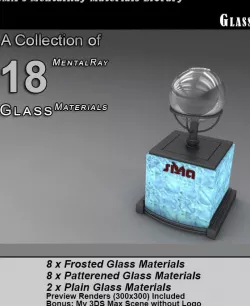 18 Glass Materials (Mental Ray)