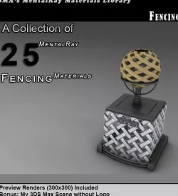 25 Fencing Materials (Mental Ray)