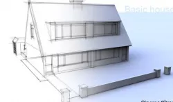 3D basic house cinema 4d