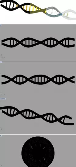 3D DNA Strand Extract