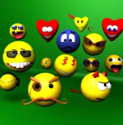 3D Smiley Faces