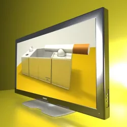 3D TV chrome
