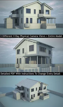 3DS Max V-Ray Realistic Exterior Scene Setup