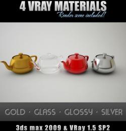 Vray Rendered Objects vray render materials 3d models 【 STLFinder