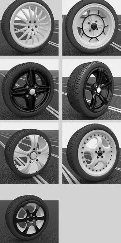 7 Wheels Set