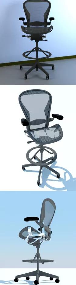 Aeron Work Stool Chair Herman Miller MAX 2011