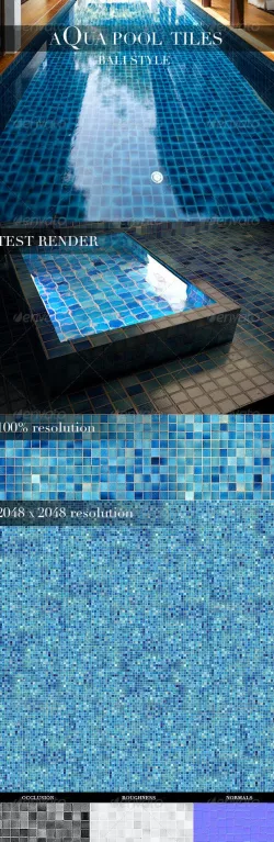 Aqua Pool Tiles