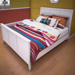 Ashley Caspian Panel Bed