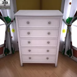 Ashley Caspian Panel Chest - 3D model.