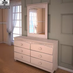 Ashley Cottage Retreat Dresser & Mirror