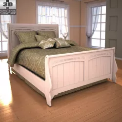Ashley Cottage Retreat Full Sleigh Bed