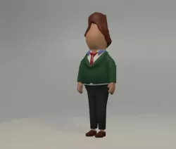 Blender figure rigged