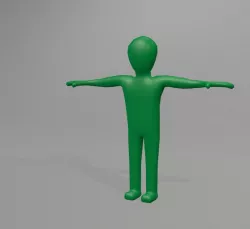 Blender rigged figure