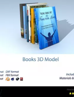 Books 3D Model