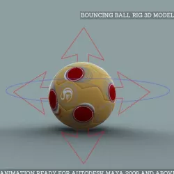 Bouncing Ball Rig 3D Model